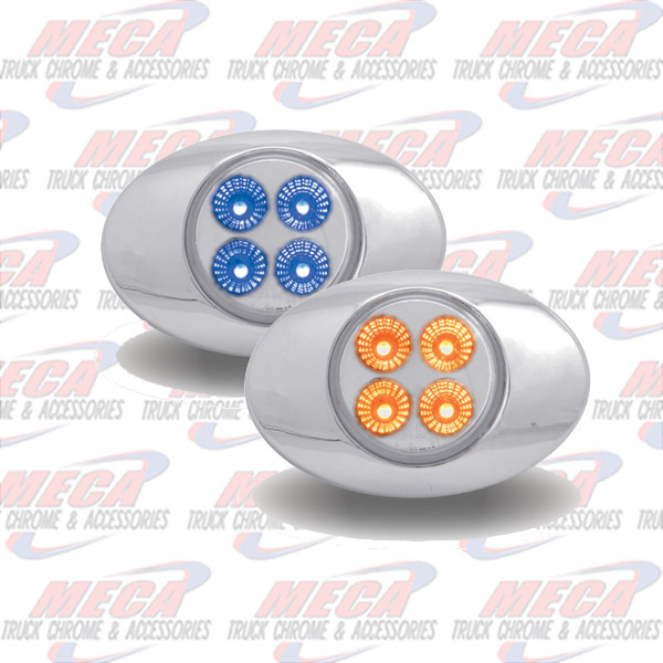 MARKER DUAL AMBER BLUE 4 LED M3 STYLE