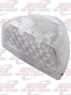 TURN SIGNAL LIGHT LED AMBER PB CLEAR LENT 31 LED