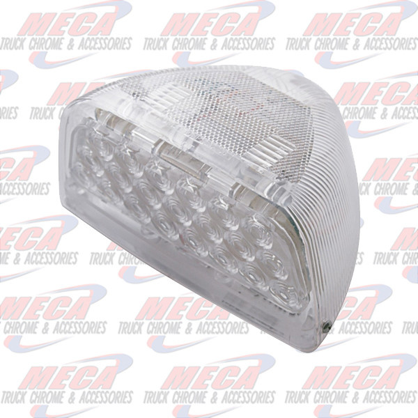 TURN SIGNAL LIGHT LED AMBER PB CLEAR LENT 31 LED