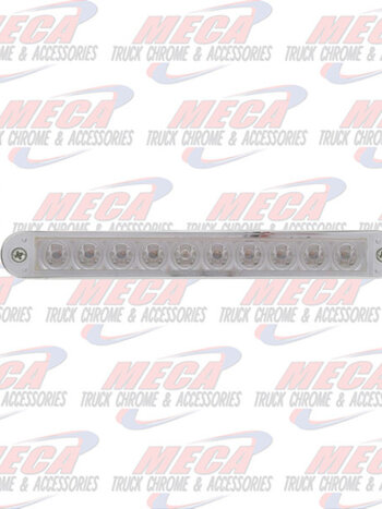 LIGHT BAR 10  CLEAR RED LED'S ALL STOP TURN & TAIL