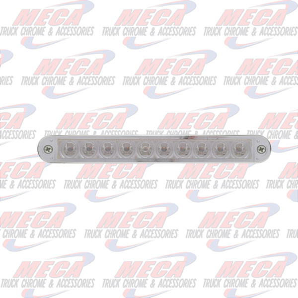LIGHT BAR 10  CLEAR RED LED'S ALL STOP TURN & TAIL