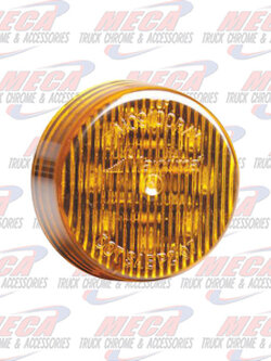 2" Round Amber Clear Lens