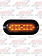 Oval Amber Park Front Rear Turn Surface Mount Lightning Series