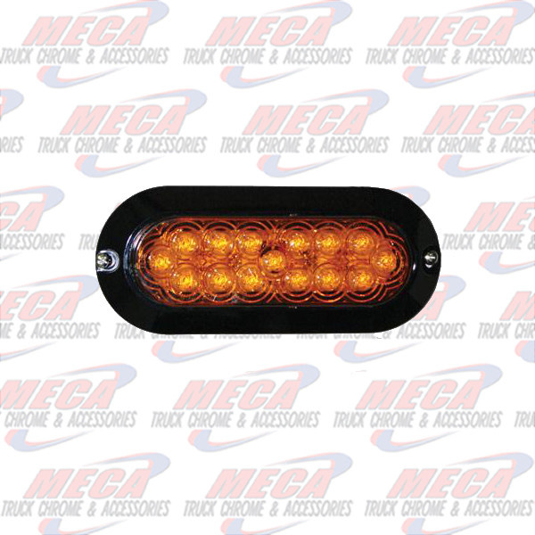 Oval Amber Park Front Rear Turn Surface Mount Lightning Series