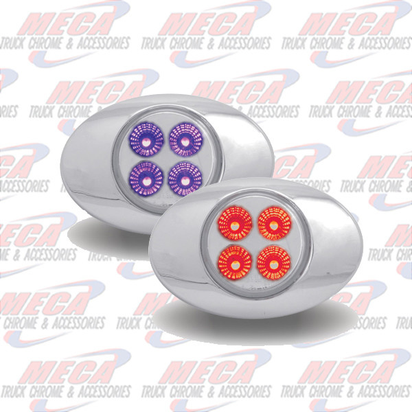 MARKER DUAL RED / PURPLE 4 LED M3 STYLE