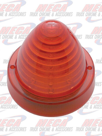 ROOF LIGHT BULLET 13 LED REPLACEMENT CAP RED
