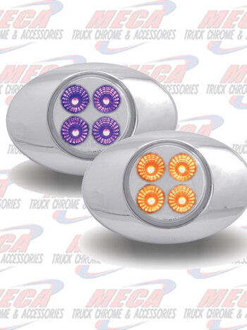 MARKER DUAL AMBER / PURPLE 4 LED M3 STYLE