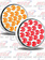 LED 4'' RED / AMBER - DUAL REVOLUTION STYLE
