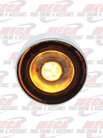 MINI 3- LED DOTS AMBER CLEAR W/ 1/2" SCREW MOUNT