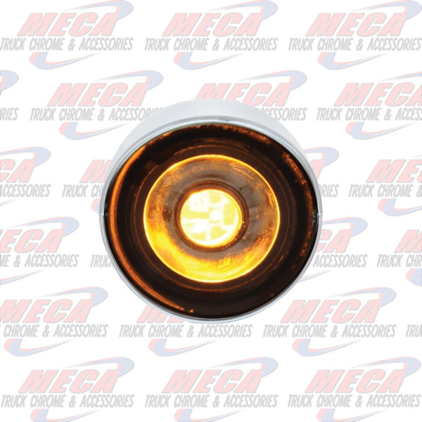 MINI 3- LED DOTS AMBER CLEAR W/ 1/2" SCREW MOUNT