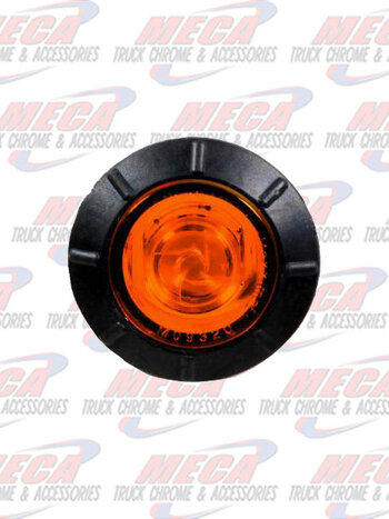 3/4" Round P2 CM Amber Clear Lens - Bulk Pack