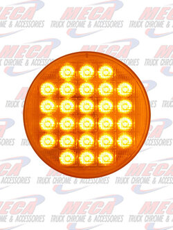 LED 4'' AMBER 26 DIODES W/ SEQUENTIAL FUNCTION