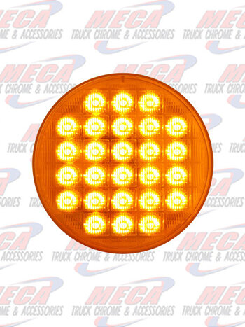 LED 4'' AMBER 26 DIODES W/ SEQUENTIAL FUNCTION