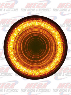 LED 4'' MIRROR CLEAR AMBER MIRAGE TUNNEL LIGHT