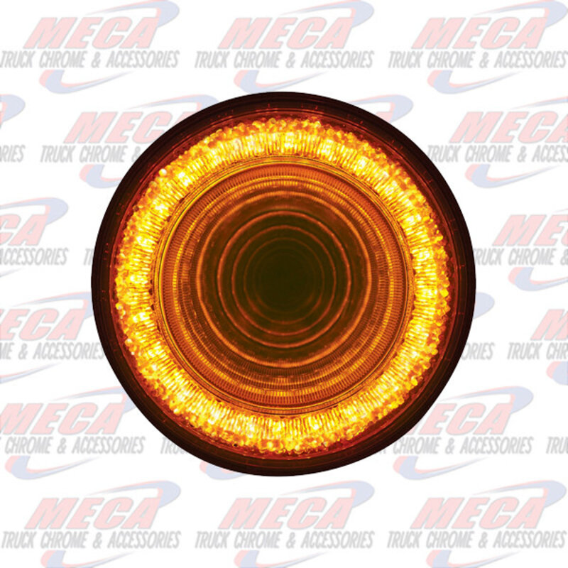 LED 4'' MIRROR CLEAR AMBER MIRAGE TUNNEL LIGHT