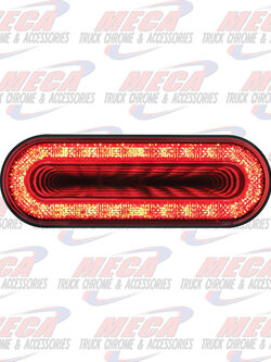 LED OVAL RED LENS MIRAGE TUNNEL LIGHT