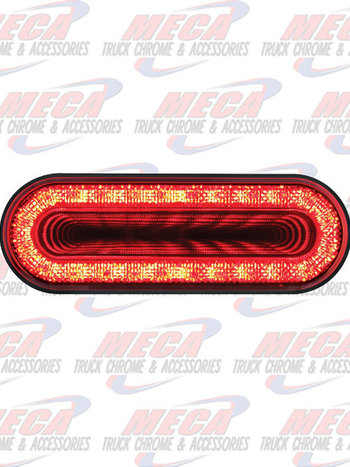 LED OVAL RED LENS MIRAGE TUNNEL LIGHT