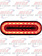 LED OVAL RED LENS MIRAGE TUNNEL LIGHT