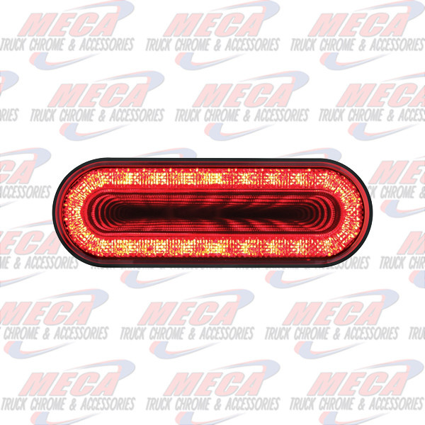 LED OVAL RED LENS MIRAGE TUNNEL LIGHT