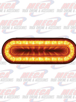 LED OVAL AMBER LENS MIRAGE TUNNEL LIGHT