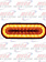 LED OVAL AMBER LENS MIRAGE TUNNEL LIGHT