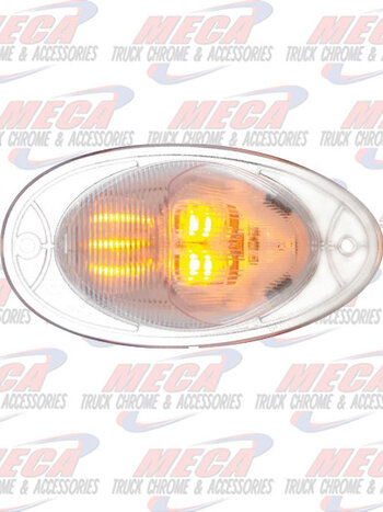 LED SIDE TURN TEAR DROP DUAL FUNC FL CASCADIA 2008-2017 CLEAR