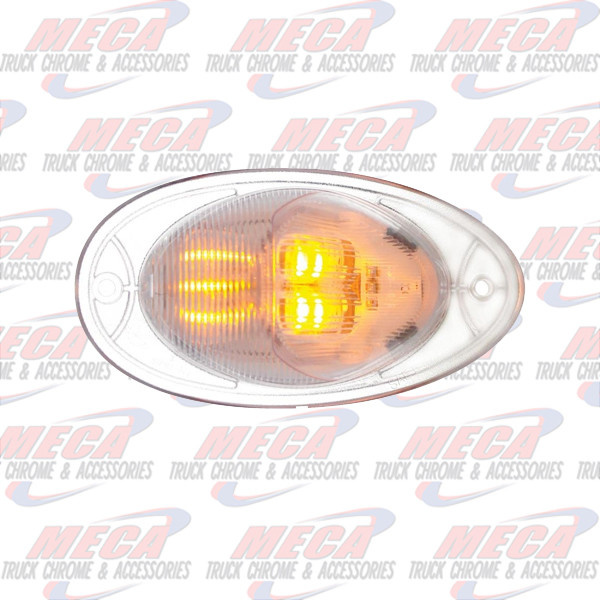 LED SIDE TURN TEAR DROP DUAL FUNC FL CASCADIA 2008-2017 CLEAR