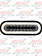 UNITED PACIFIC LED OVAL WHITE BACK UP LENS MIRAGE TUNNEL LIGHT