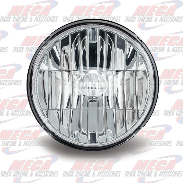 7" ROUND LED HEADLIGHT 580 LUMENS (4 DIODES)
