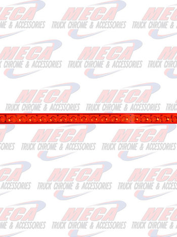 12" PEARL RED/RED 18LED LIGHT BAR, 3 WIRES