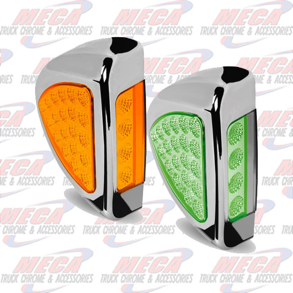 TURN SIG LED PB 379 AMBER/GREEN- SIDE OF HEADLIGHT