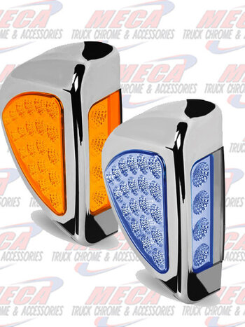 TURN SIG LED PB 379 AMBER/BLUE - SIDE OF HEADLIGHT