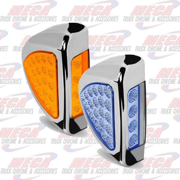 TURN SIG LED PB 379 AMBER/BLUE - SIDE OF HEADLIGHT
