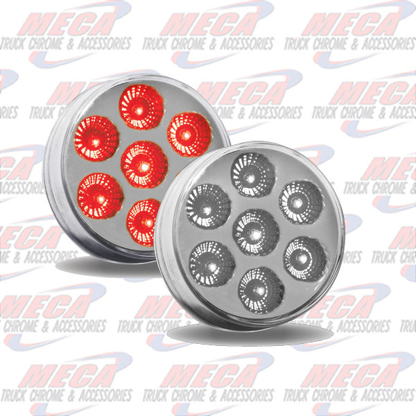 LED 2.5'' DUAL REVOLUTION 7 DIODES RED/WHITE