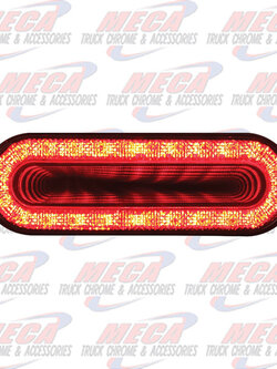 LED OVAL RED/CLEAR LENS MIRAGE TUNNEL LIGHT