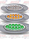 LED MARKER LIGHT M1 STYLE DUAL REVOLUTION AMB/GRN