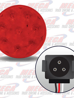 LED 4'' RED W/ GROTE PLUG