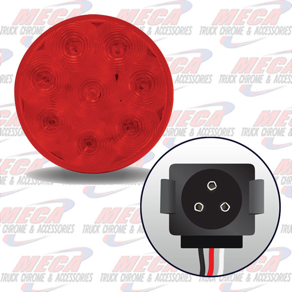LED 4'' RED W/ GROTE PLUG