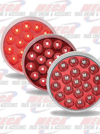 4'' ANODIZED DUAL REVOLUTION RED & WHITE STOP, TURN & TAIL