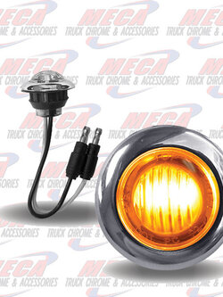 3/4" ROUND AMBER LED MARKER LIGHT