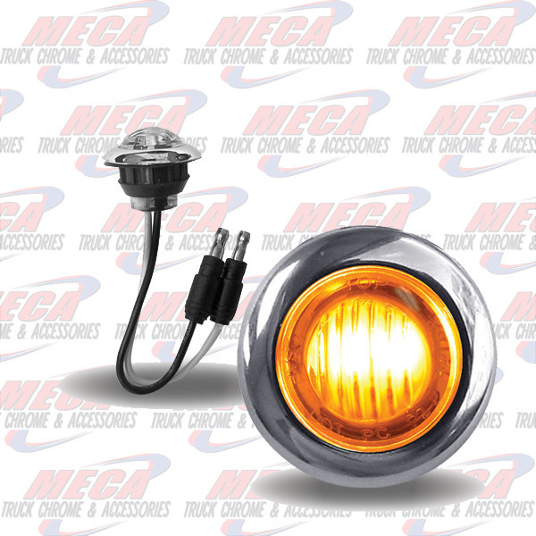 3/4" ROUND AMBER LED MARKER LIGHT