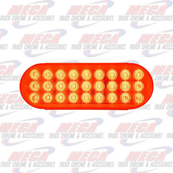 OVAL SMART DYNAMIC RED/RED 27 LED SEQUENTIAL SEALED LIGHT