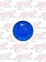 DOME LIGHT LENS ROUND BLUE PLASTIC