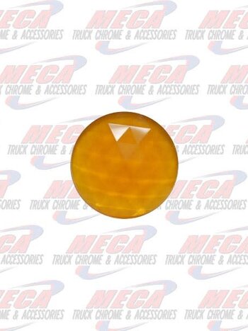 DOME LIGHT LENS ROUND AMBER PLASTIC
