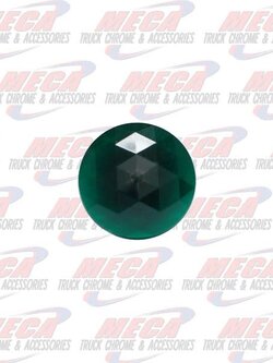 DOME LIGHT LENS ROUND GREEN PLASTIC