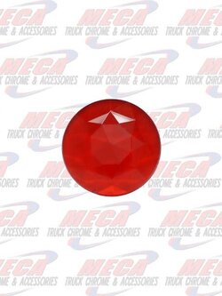 DOME LIGHT LENS ROUND RED PLASTIC