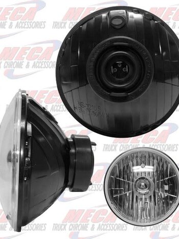 HEADLAMP LARGE CLEAR ROUND HOUSING REP H6014