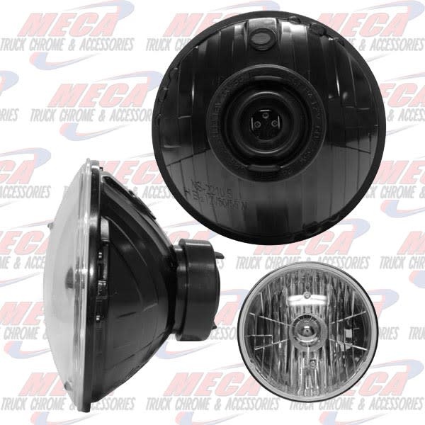 HEADLAMP LARGE CLEAR ROUND HOUSING REP H6014