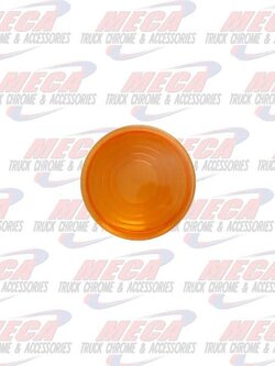 DOME LIGHT LENS PB ROUND AMBER 2006+