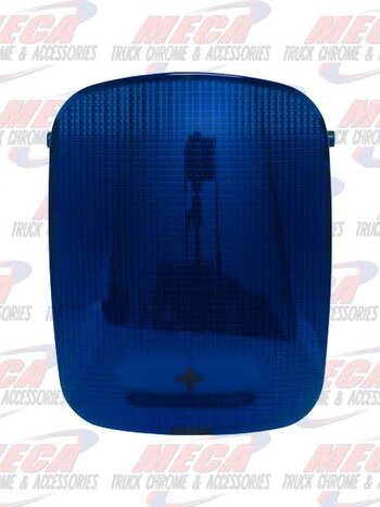 DOME LIGHT LENS PB RECTANGULAR BLUE 2006+